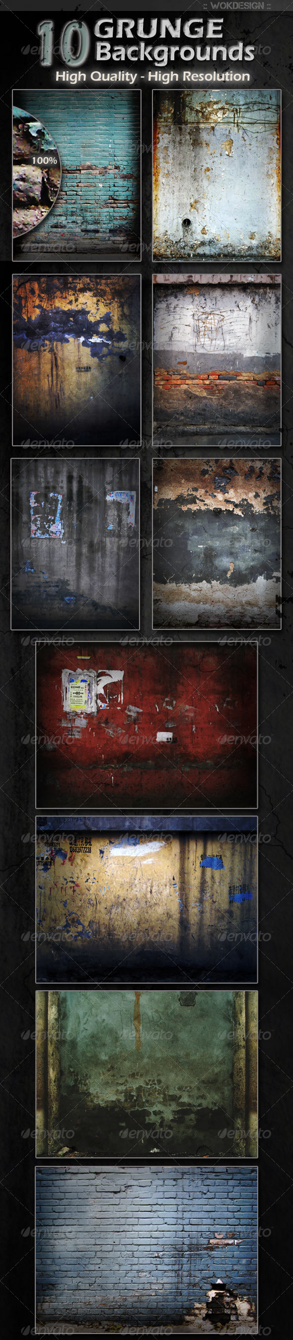 GraphicRiver 10 Grunge Backgrounds 1289021 GraphicRiver 10 Grunge Backgrounds 1289021