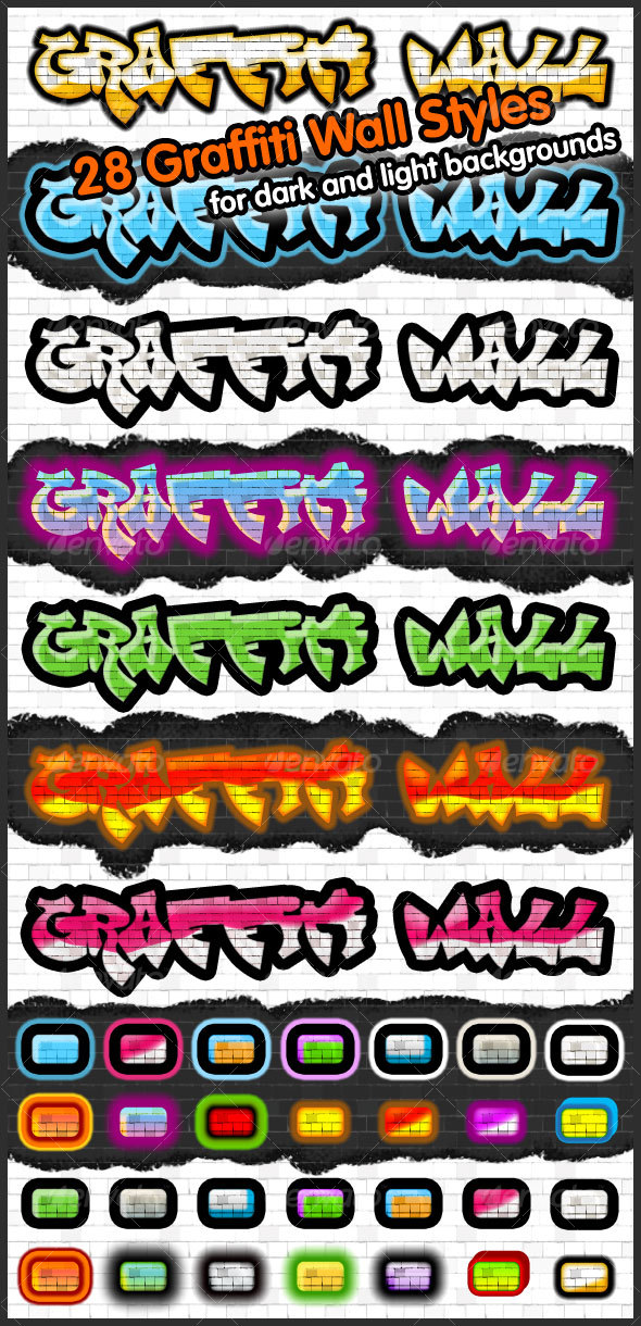 GraphicRiver Graffiti Wall Styles 51607 GraphicRiver Graffiti Wall Styles 51607