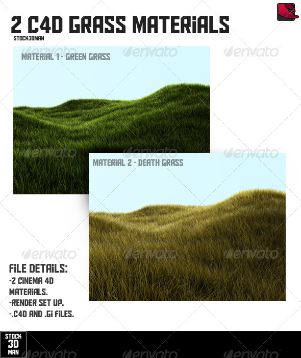 3DOcean 2 Cinema 4D Grass Materials 157710 3DOcean 2 Cinema 4D Grass Materials 157710