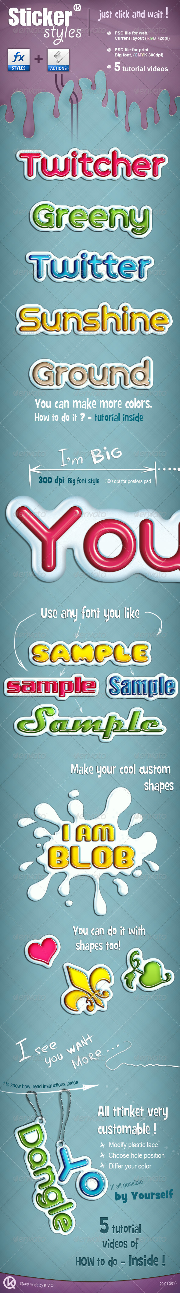 GraphicRiver Sticker Styles 158010 GraphicRiver Sticker Styles 158010