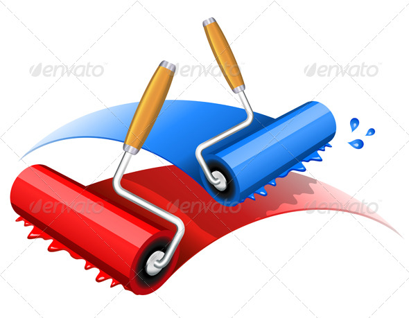 GraphicRiver Painting red and blue 158445 GraphicRiver Painting red and blue 158445