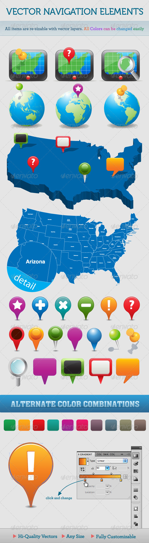 GraphicRiver Vector Navigation Icons and Maps 110256 GraphicRiver Vector Navigation Icons and Maps 110256