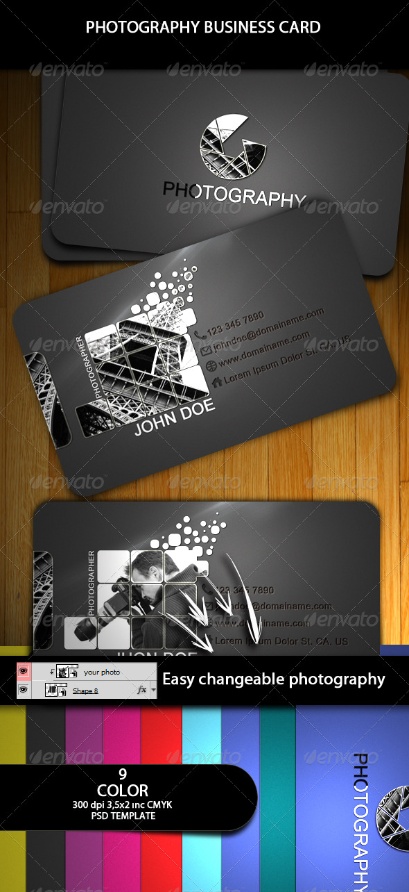 GraphicRiver Photography Business Card 159202 GraphicRiver Photography Business Card 159202
