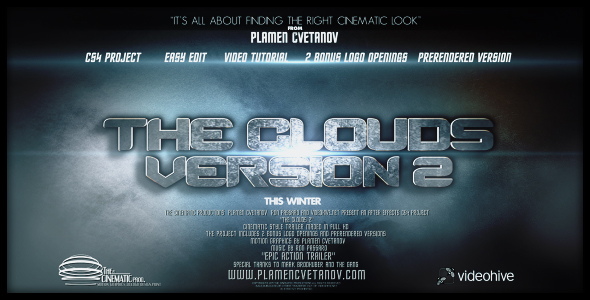 After Effects Project - VideoHive The Clouds 2 Two Bonus Logo Reveals 159284 After Effects Project - VideoHive The Clouds 2 Two Bonus Logo Reveals 159284