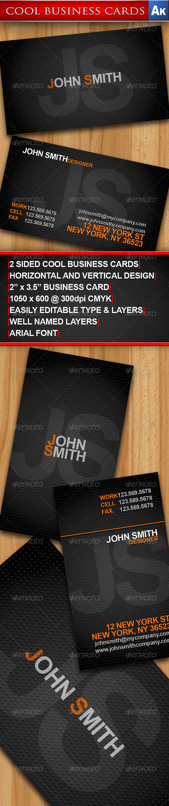 GraphicRiver Cool Business Cards Horizontal and Vertical 160001 GraphicRiver Cool Business Cards Horizontal and Vertical 160001