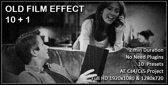 After Effects Project - VideoHive Old Film Effect Pack 160644 After Effects Project - VideoHive Old Film Effect Pack 160644