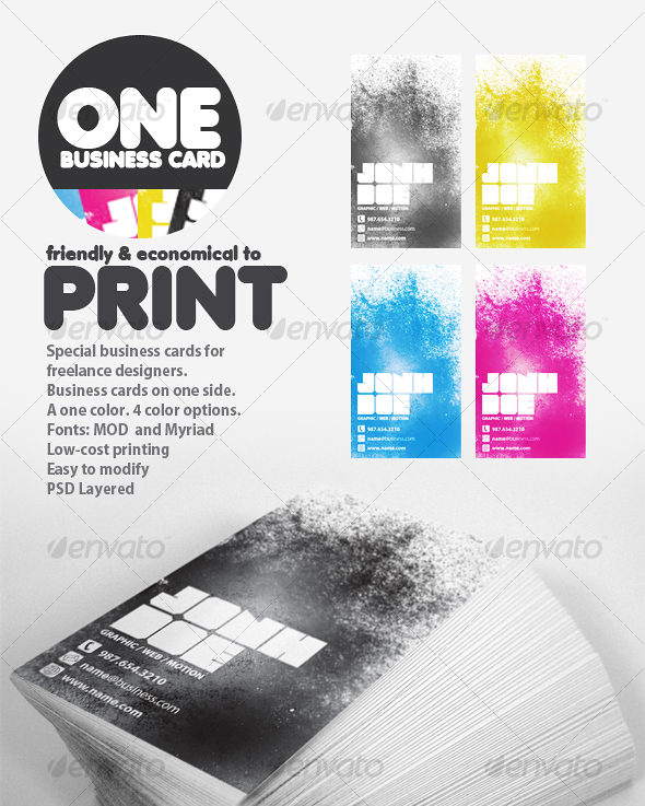 GraphicRiver ONE Business Cards 53382 GraphicRiver ONE Business Cards 53382