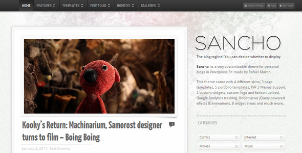 ThemeForest Sancho WP Theme 153860 ThemeForest Sancho WP Theme 153860