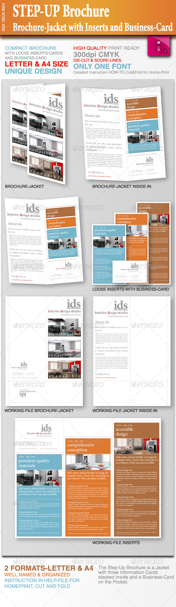 GraphicRiver STEP-UP Brochure with Inserts and Business-Card 165026 GraphicRiver STEP-UP Brochure with Inserts and Business-Card 165026