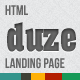 Duze landing page HTML template Duze landing page HTML template - ThemeForest Item for Sale