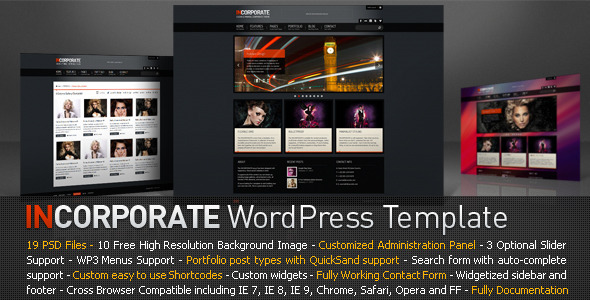 Incorporate Wordpress Template