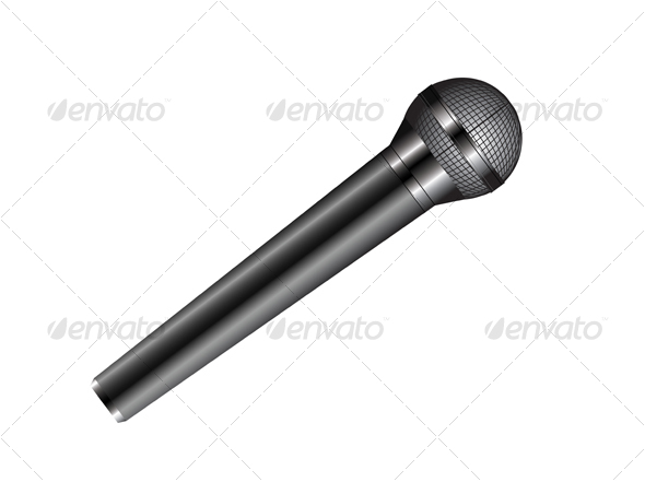 GraphicRiver Isolated microphone in vector 55870 GraphicRiver Isolated microphone in vector 55870