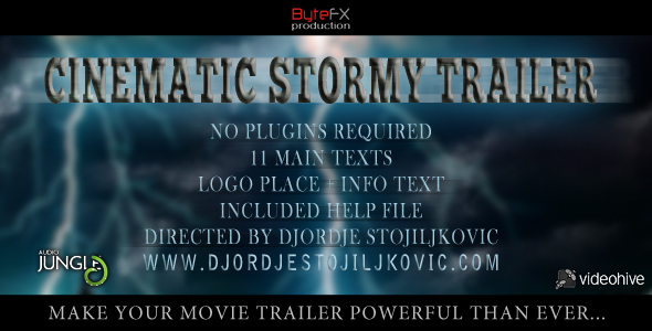 After Effects Project - VideoHive Cinematic Stormy Trailer 168712 After Effects Project - VideoHive Cinematic Stormy Trailer 168712