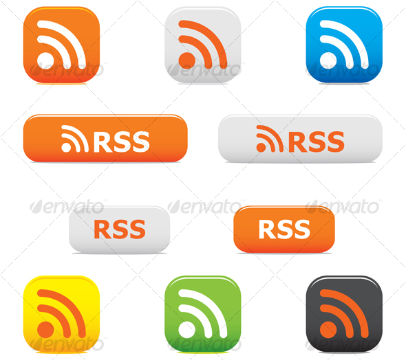 GraphicRiver Rss buttons and symbols 56796 GraphicRiver Rss buttons and symbols 56796