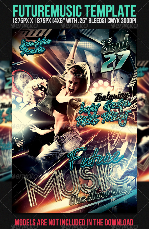 GraphicRiver Future Music Flyer Template 532041 GraphicRiver Future Music Flyer Template 532041