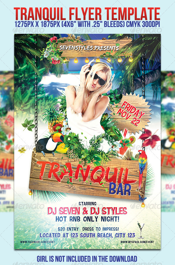 GraphicRiver Tranquil Flyer Template 405226 GraphicRiver Tranquil Flyer Template 405226