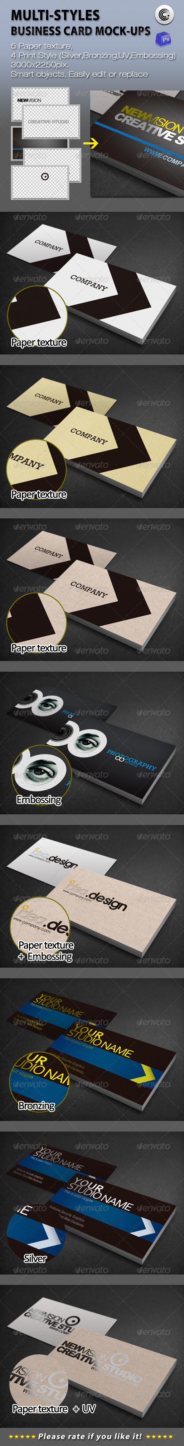 GraphicRiver Multi-Styles Business Card Mock-ups 1464037 GraphicRiver Multi-Styles Business Card Mock-ups 1464037