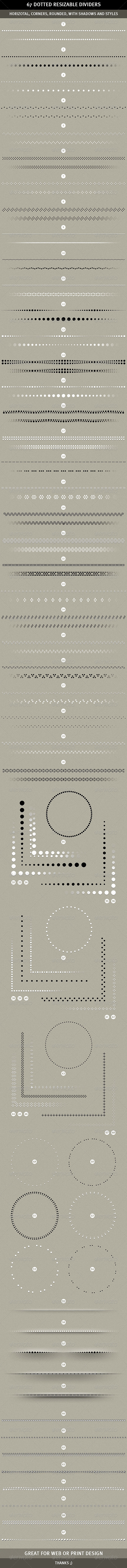 GraphicRiver 67 Resizable Dotted Dividers 1479038 GraphicRiver 67 Resizable Dotted Dividers 1479038
