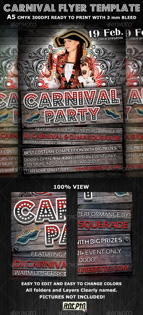 GraphicRiver Carnival Club Party Flyer Template V3 1468012 GraphicRiver Carnival Club Party Flyer Template V3 1468012
