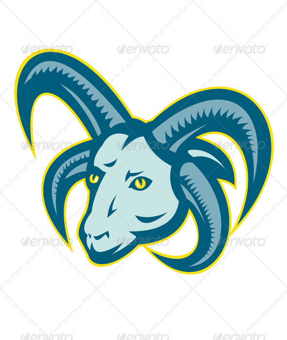 Graphic River Manx Loaghtan Sheep Ram Head Mascot Vectors - Characters Animals 1489194 Graphic River Manx Loaghtan Sheep Ram Head Mascot Vectors - Characters Animals 1489194