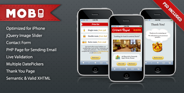Themeforest Mobi iPhone Landing Page Themeforest Mobi iPhone Landing Page