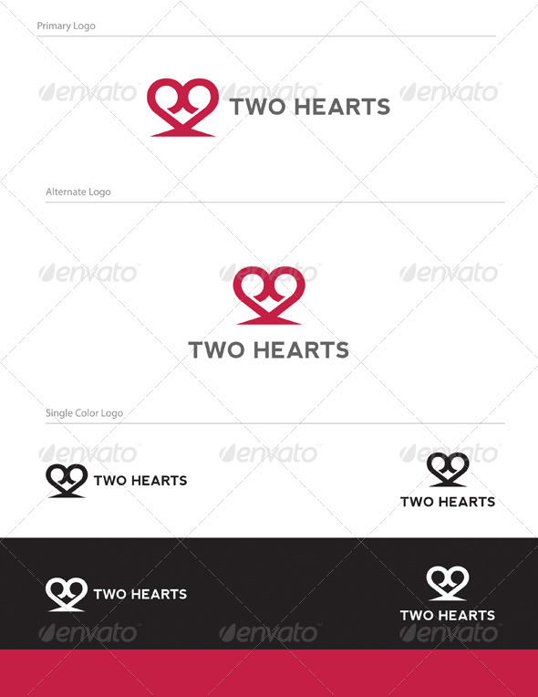 GraphicRiver Two Hearts Logo Design ABS-016 1498663 GraphicRiver Two Hearts Logo Design ABS-016 1498663