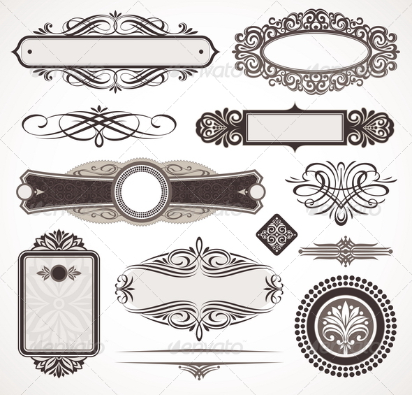 GraphicRiver Decorative Design Elements & Page Decor 1500596 GraphicRiver Decorative Design Elements & Page Decor 1500596
