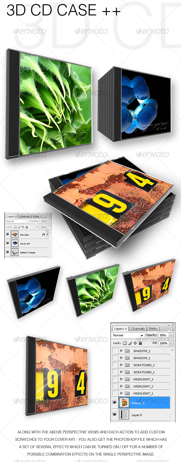 GraphicRiver 3D CD Cases && 59626 GraphicRiver 3D CD Cases && 59626
