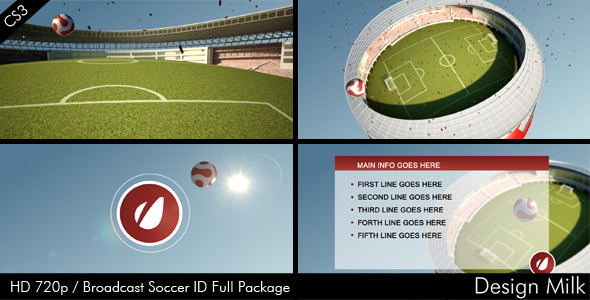 After Effects Project - VideoHive Broadcast Soccer ID Package 1513444