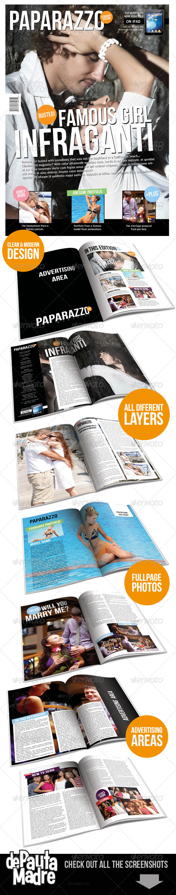 GraphicRiver Paparazzo Magazine Indesign Template 1516301 GraphicRiver Paparazzo Magazine Indesign Template 1516301