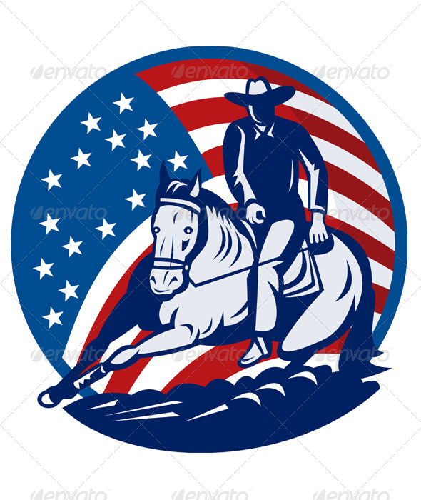 Graphic River American Rodeo CowboyHorse Cutting Vectors - Characters Animals 1517514 Graphic River American Rodeo CowboyHorse Cutting Vectors - Characters Animals 1517514