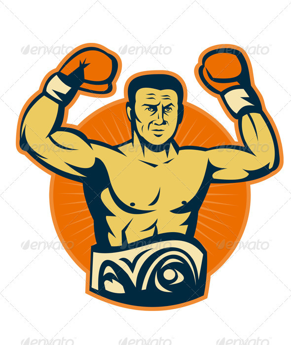 Graphic River Champion Boxer Boxing Retro Vectors - Conceptual Sports/Activity 1524522 Graphic River Champion Boxer Boxing Retro Vectors - Conceptual Sports/Activity 1524522