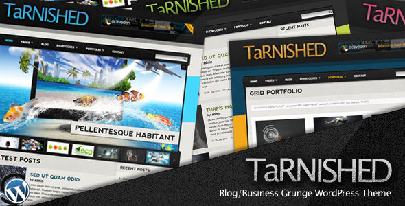 ThemeForest - Tarnished: Blog/Business Grunge WordPress Theme ThemeForest - Tarnished: Blog/Business Grunge WordPress Theme