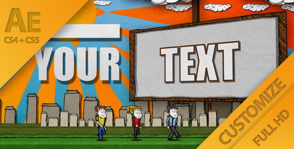 VideoHive Cartoon Casual Typography Presentation 1530098 VideoHive Cartoon Casual Typography Presentation 1530098