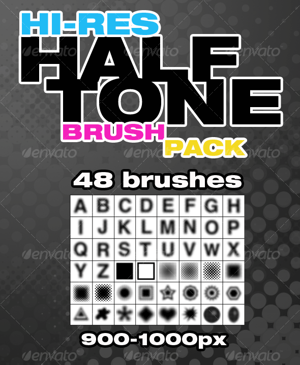 GraphicRiver Hi-Res Halftone Brush Pack 60717 GraphicRiver Hi-Res Halftone Brush Pack 60717