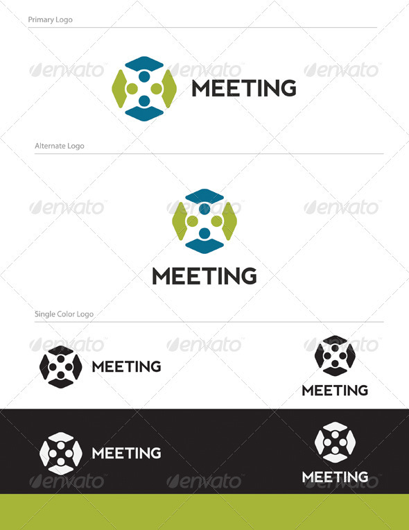 GraphicRiver Meeting Logo Design HUM-006 1539761 GraphicRiver Meeting Logo Design HUM-006 1539761