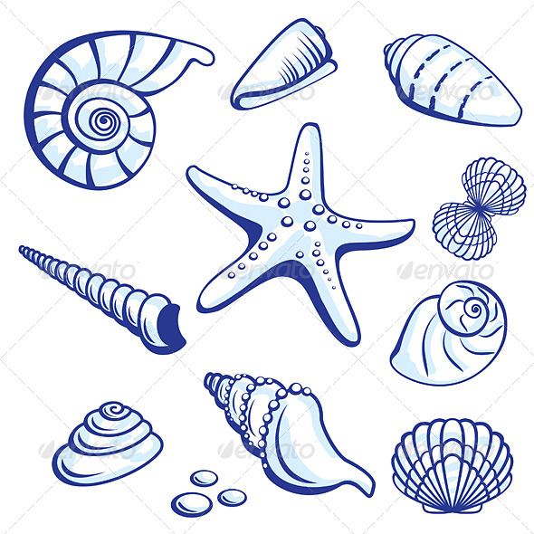 Graphic River Sea Set Vectors - Tattoos 1540494 Graphic River Sea Set Vectors - Tattoos 1540494
