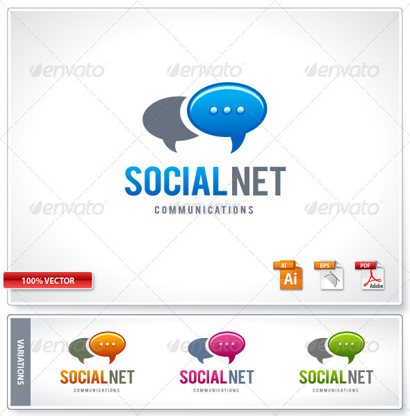 GraphicRiver Social ommunication logo template 1541356 GraphicRiver Social ommunication logo template 1541356