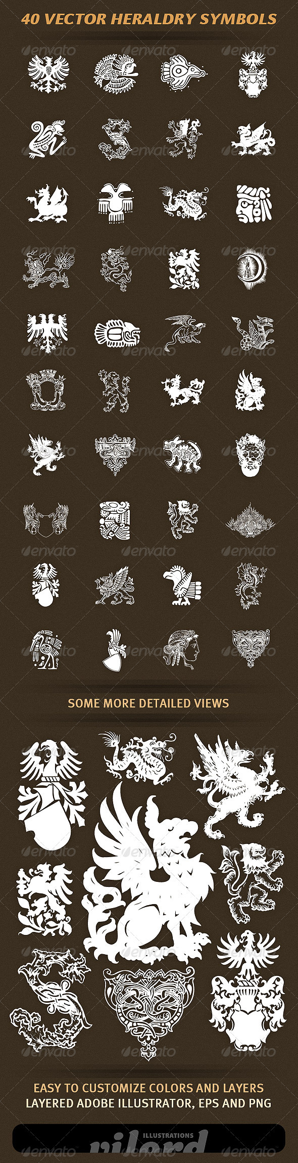 GraphicRiver 40 Vector Heraldry Symbols 1541878 GraphicRiver 40 Vector Heraldry Symbols 1541878