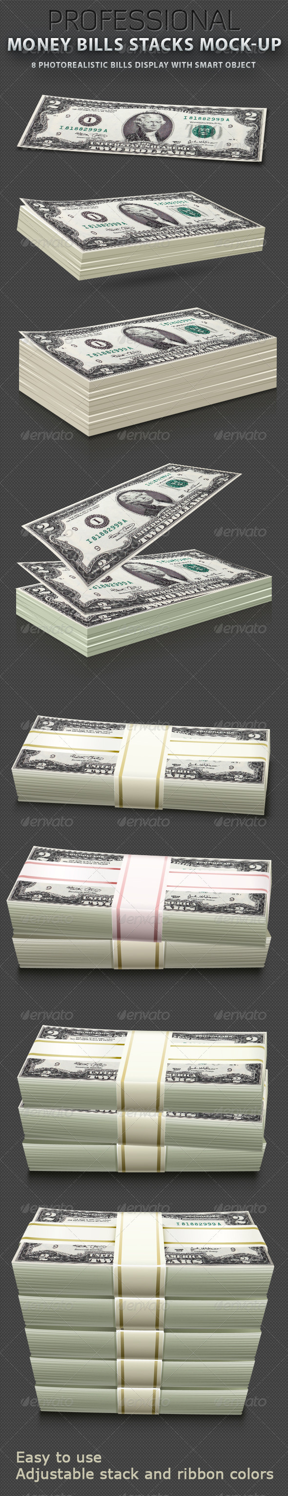 Download Dollar Bill Illustrator Mock Up » Tinkytyler.org - Stock ...