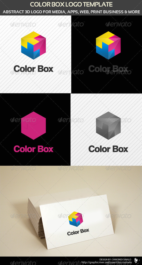 GraphicRiver Color Box Logo Template 1550802 GraphicRiver Color Box Logo Template 1550802