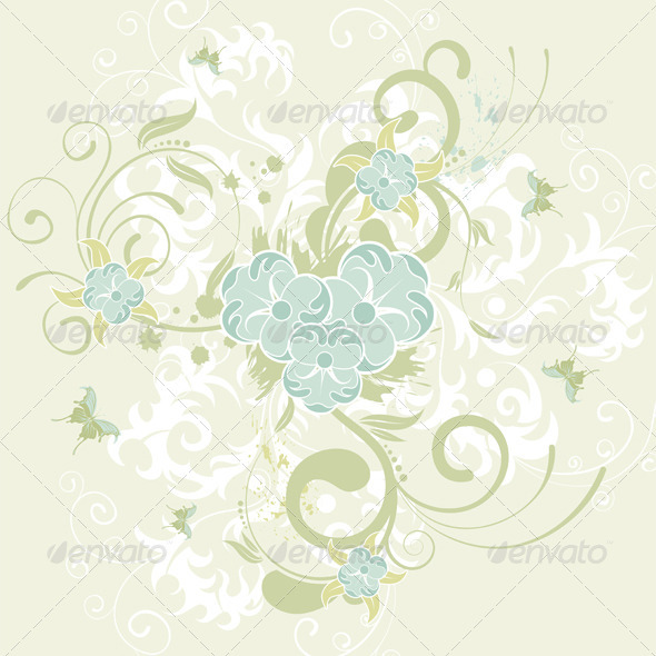 Graphic River Flower background Vectors - Decorative Flourishes / Swirls 1555342 Graphic River Flower background Vectors - Decorative Flourishes / Swirls 1555342