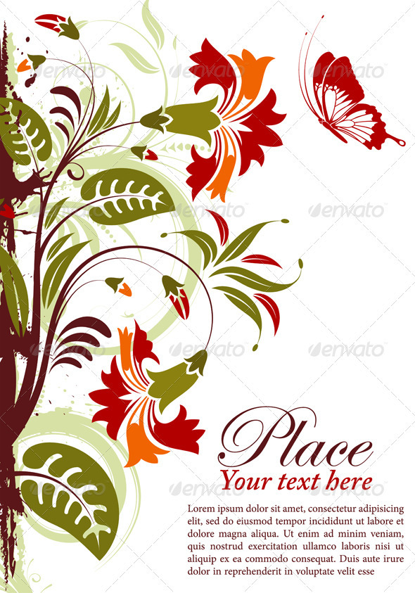 Graphic River Floral Frame Vectors - Decorative Borders 1555391 Graphic River Floral Frame Vectors - Decorative Borders 1555391