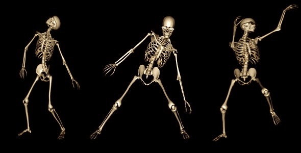 VideoHive Skeleton Funny Dance 1558243 VideoHive Skeleton Funny Dance 1558243