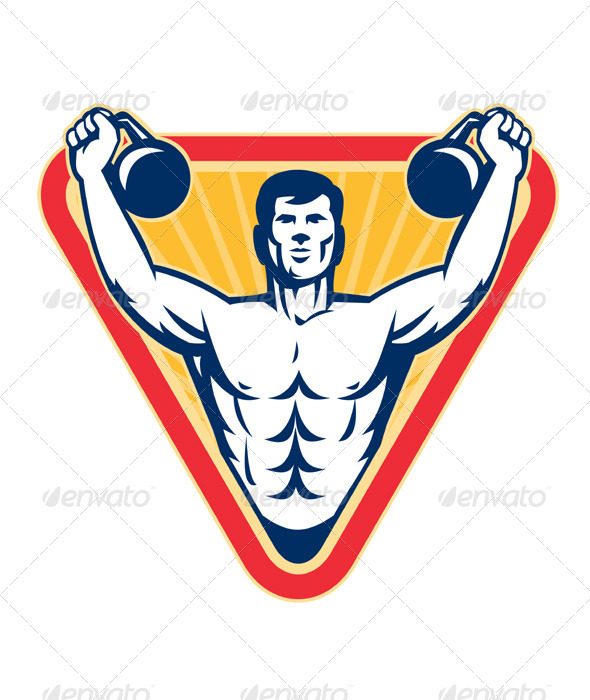 Graphic River Kettlebell Exercise Weight Training Retro Vectors - Characters People 1558385 Graphic River Kettlebell Exercise Weight Training Retro Vectors - Characters People 1558385