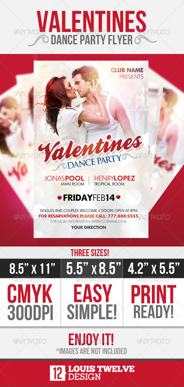 GraphicRiver Valentines Dance Party Flyer 1546187 GraphicRiver Valentines Dance Party Flyer 1546187