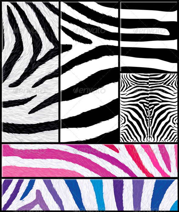 GraphicRiver Zebra Pattern Set with Variations 1589885 GraphicRiver Zebra Pattern Set with Variations 1589885