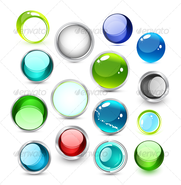 GraphicRiver Set of vector glass icons 62456 GraphicRiver Set of vector glass icons 62456
