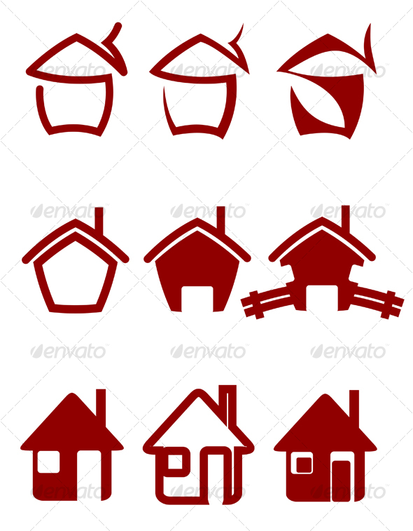 GraphicRiver Real estate symbols 63372 GraphicRiver Real estate symbols 63372