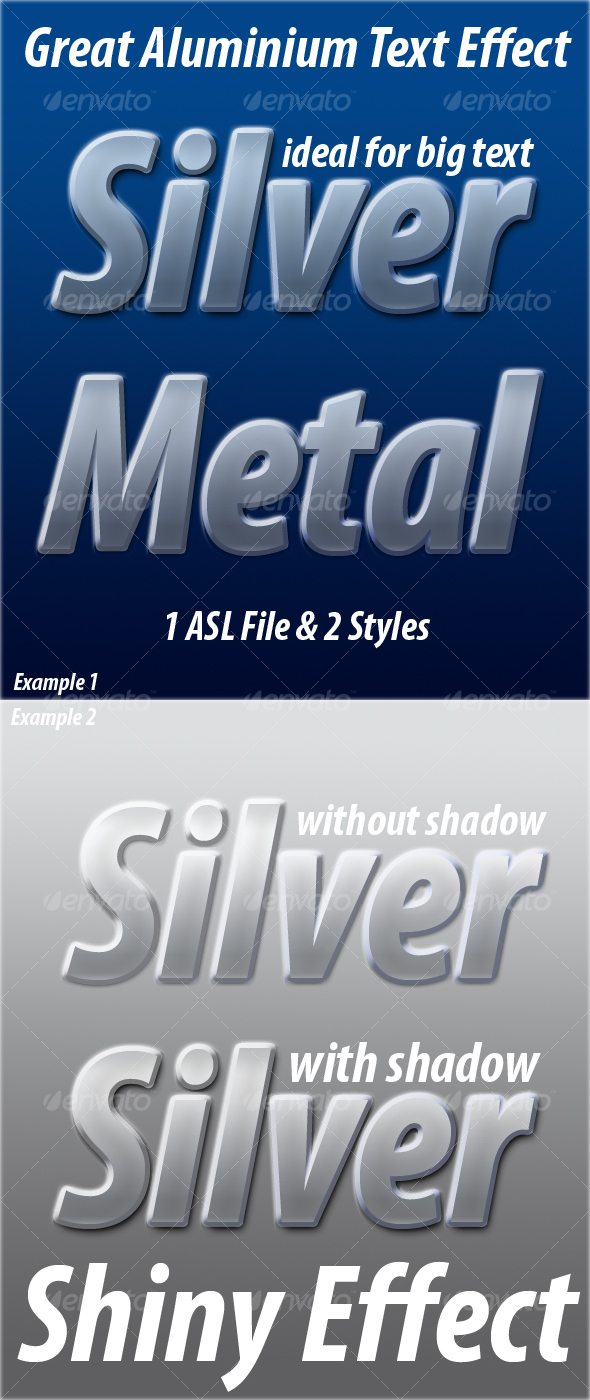 GraphicRiver Silver Blue Great Aluminium Text Effect Style 61662 GraphicRiver Silver Blue Great Aluminium Text Effect Style 61662